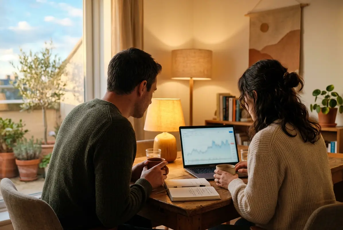 Un couple réfléchit à son projet d'investissement