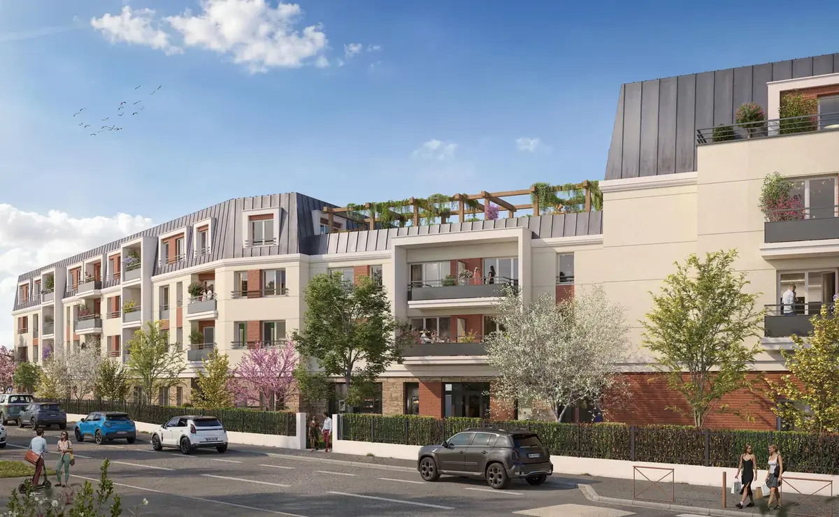 Résidence Domaine Angelis à Montfermeil, façade